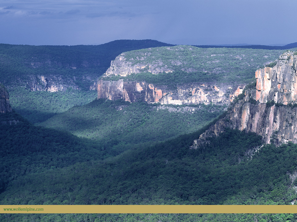 Wollemi National Park from the air 