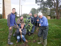 Planting at Cannington Outdoor Activity Site in Somerset